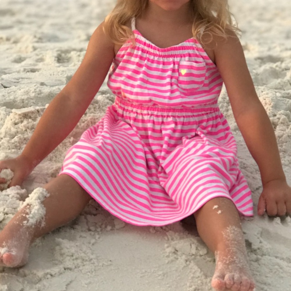 5 for $20-Carter’s striped dress with roping-size 4T. Great used condition - Picture 3 of 10